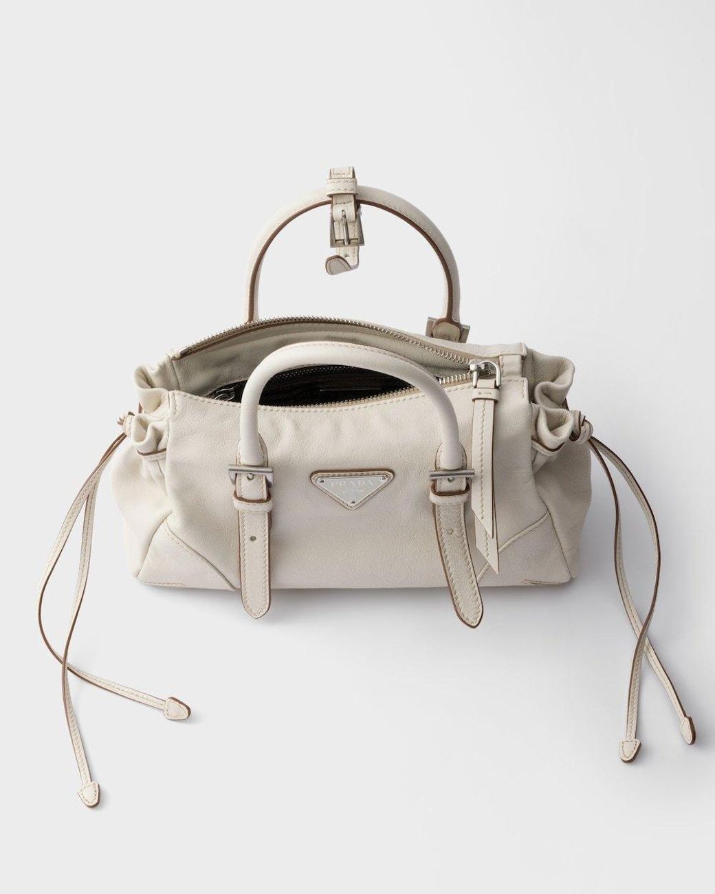 Prada Metallic Karin Small Leather Bag
