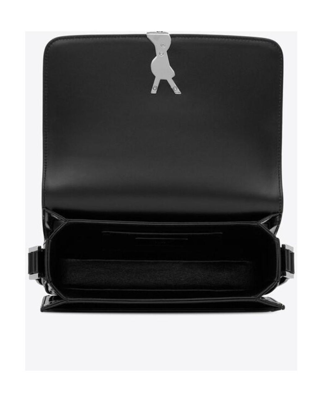 Saint Laurent White Solferino Logo Plaque Medium Shoulder Bag for men