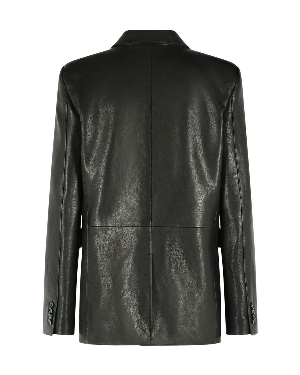Khaite Black 'Sarmine' Leather Jacket