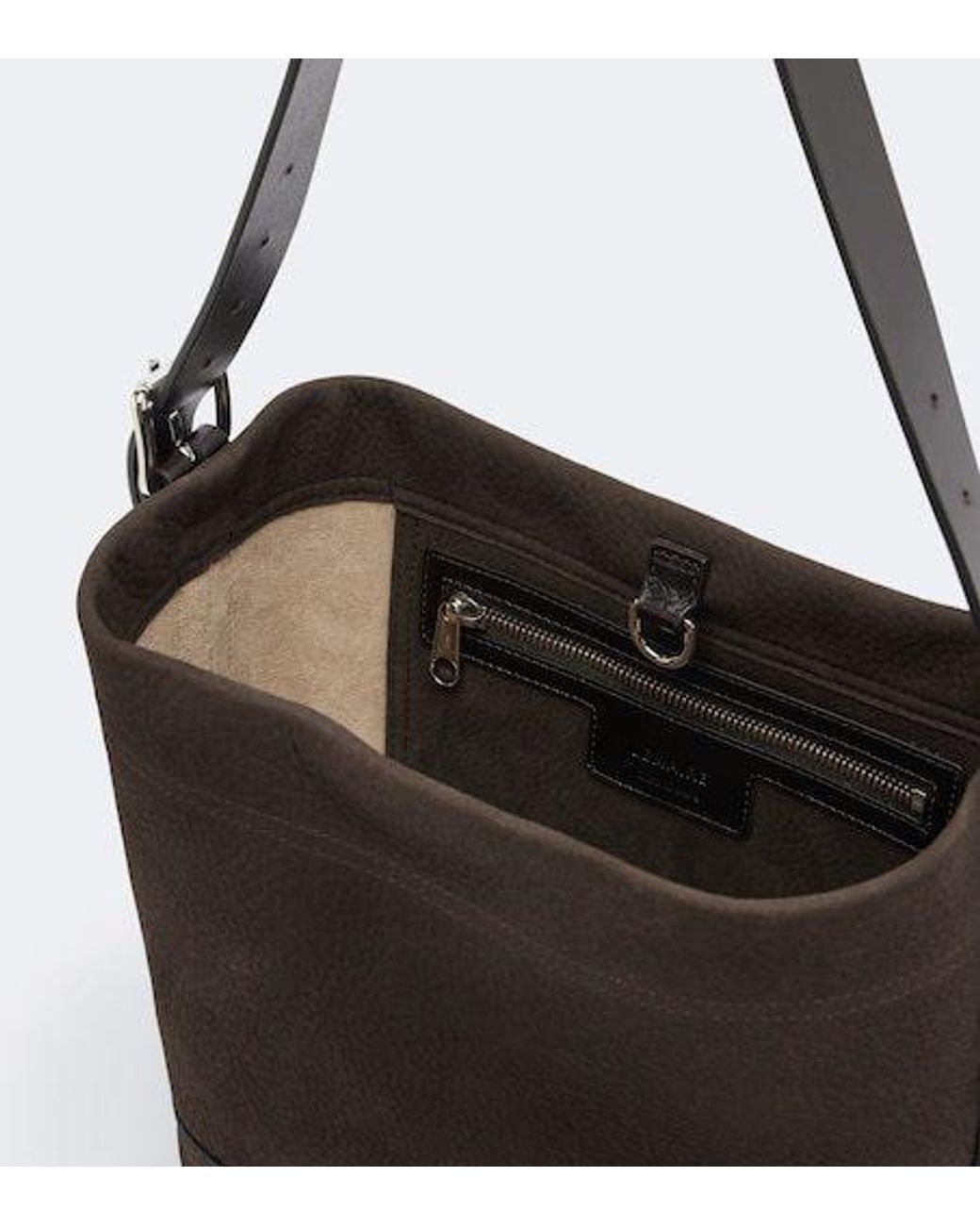 Lemaire Black Medium Leather Shoulder Bag