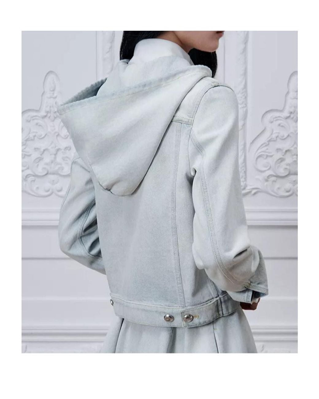 Dior White Medaillon Embroidered Hooded Jacket