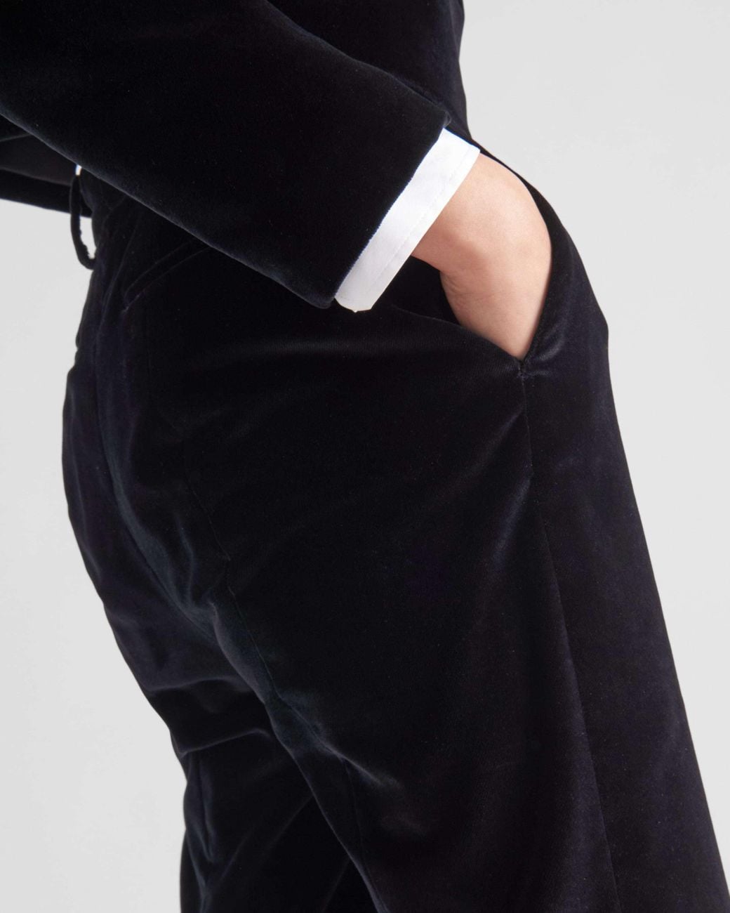 Prada Black Velvet Pants