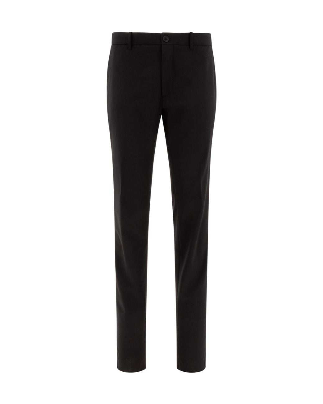 Incotex Black Elastic Waist Pants for men