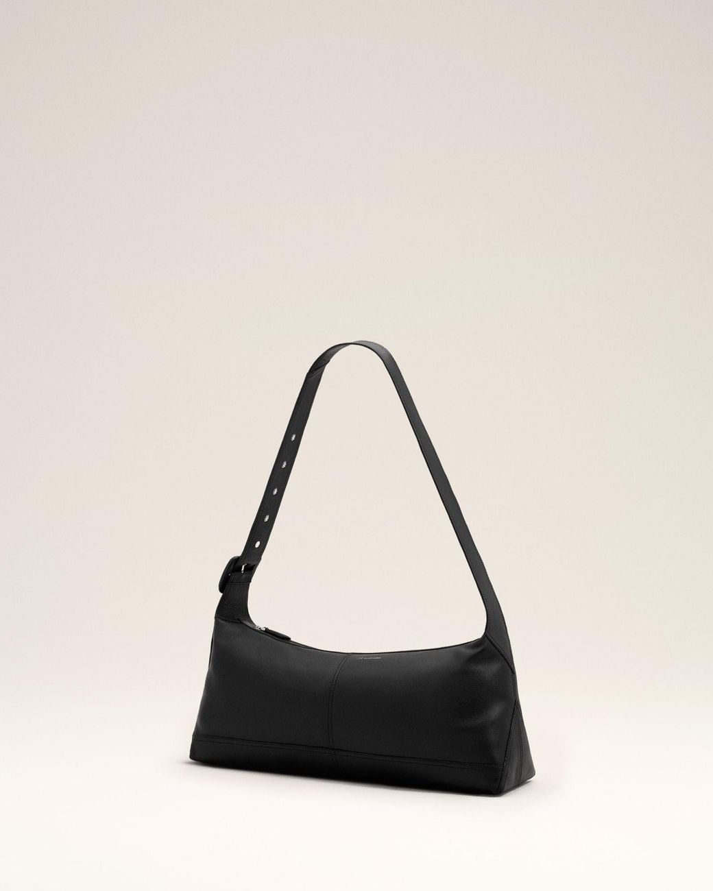 AMI Black Small Taurillon Leather Etienne Crossbody Bag for men