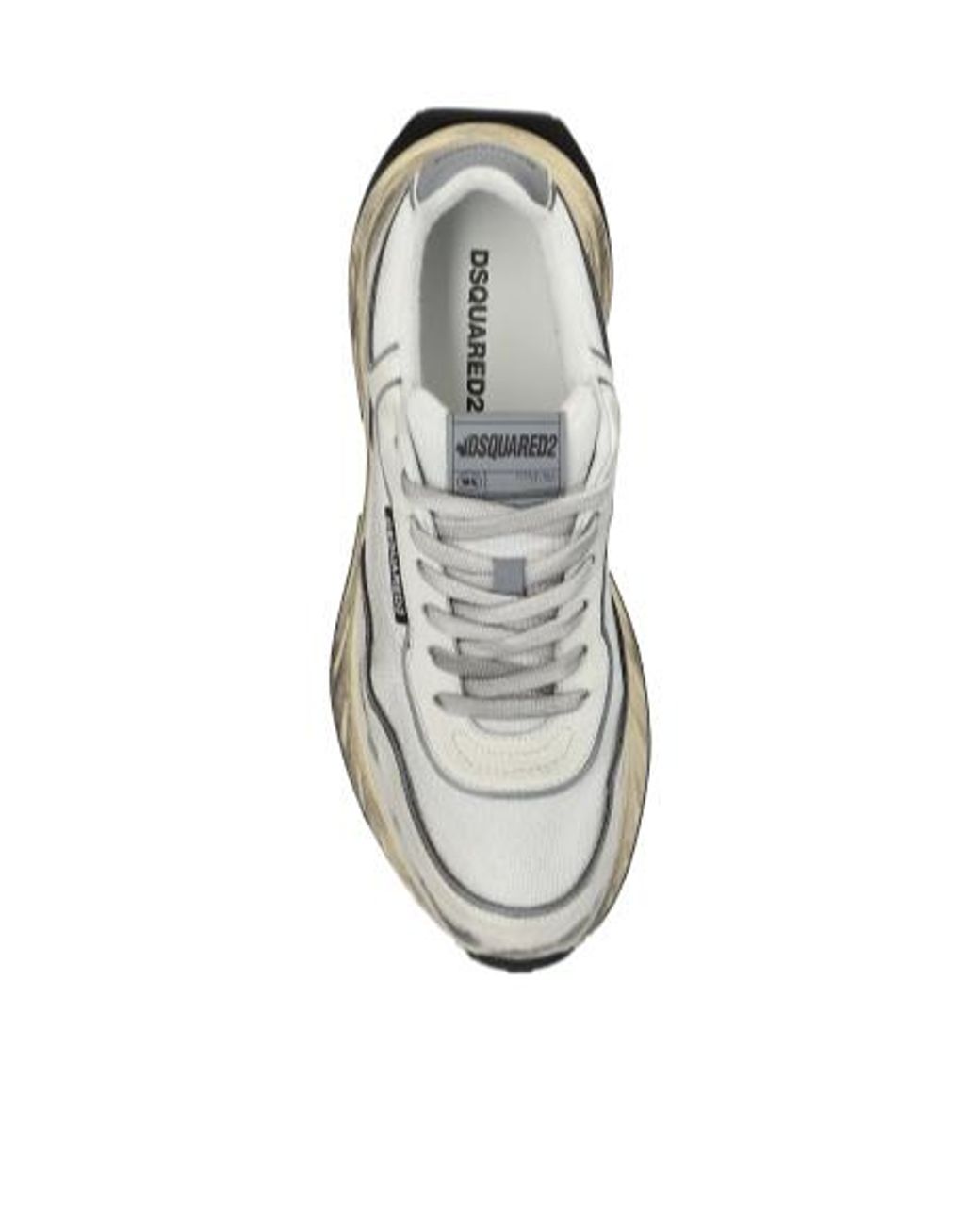 DSquared² White Sprinter Lace-Up Sneakers for men
