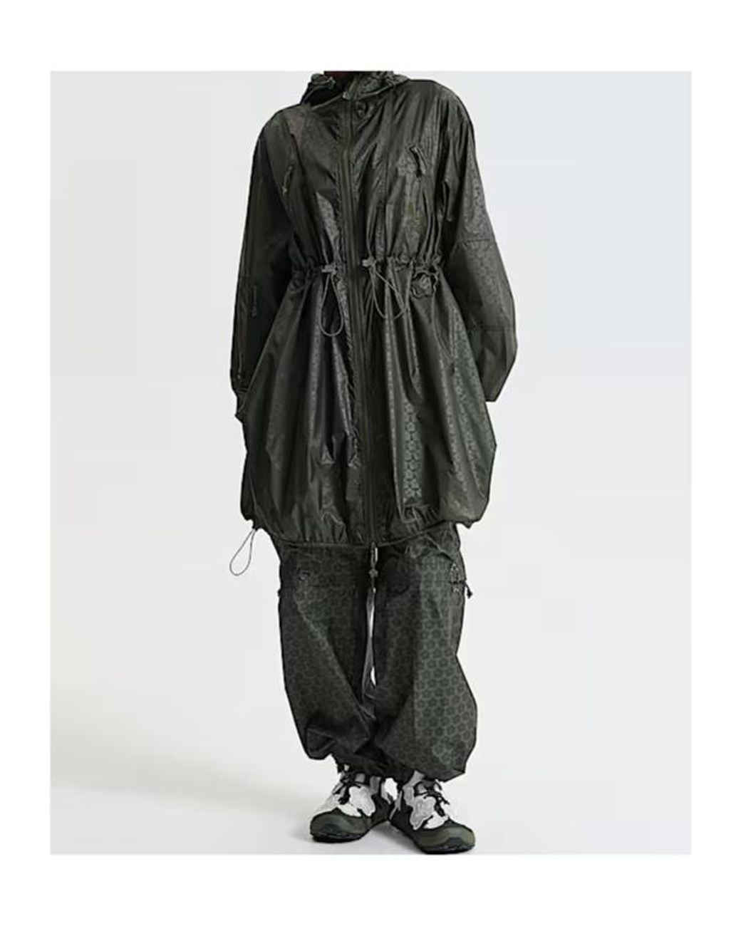 The North Face Gray X Cecilie Bahnsen Emma Long Wind Jacket