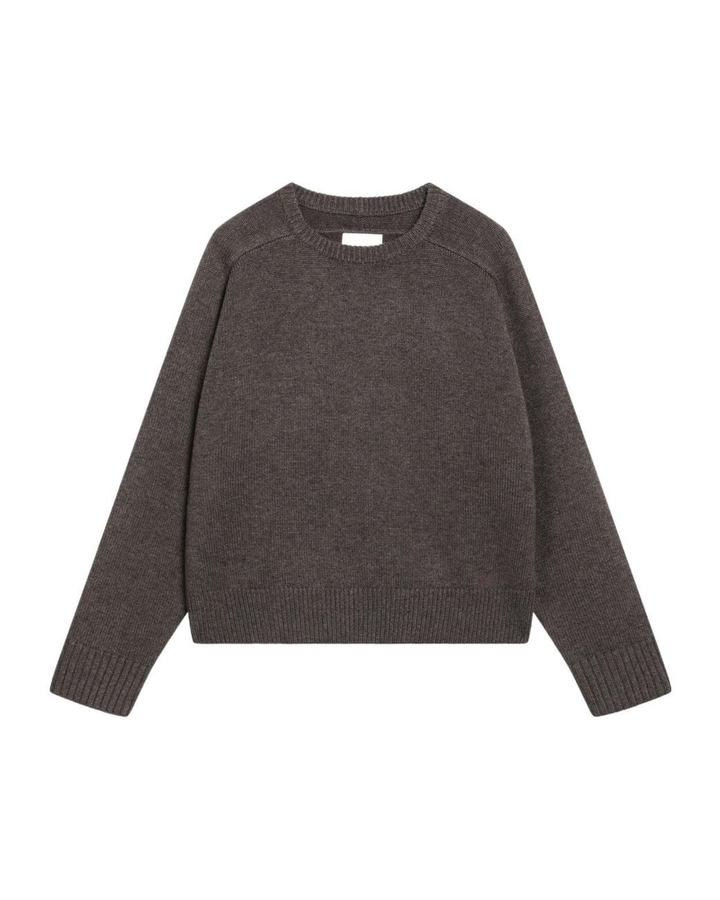 Loulou de Saison Brown Ribbed Crew Neck Sweater