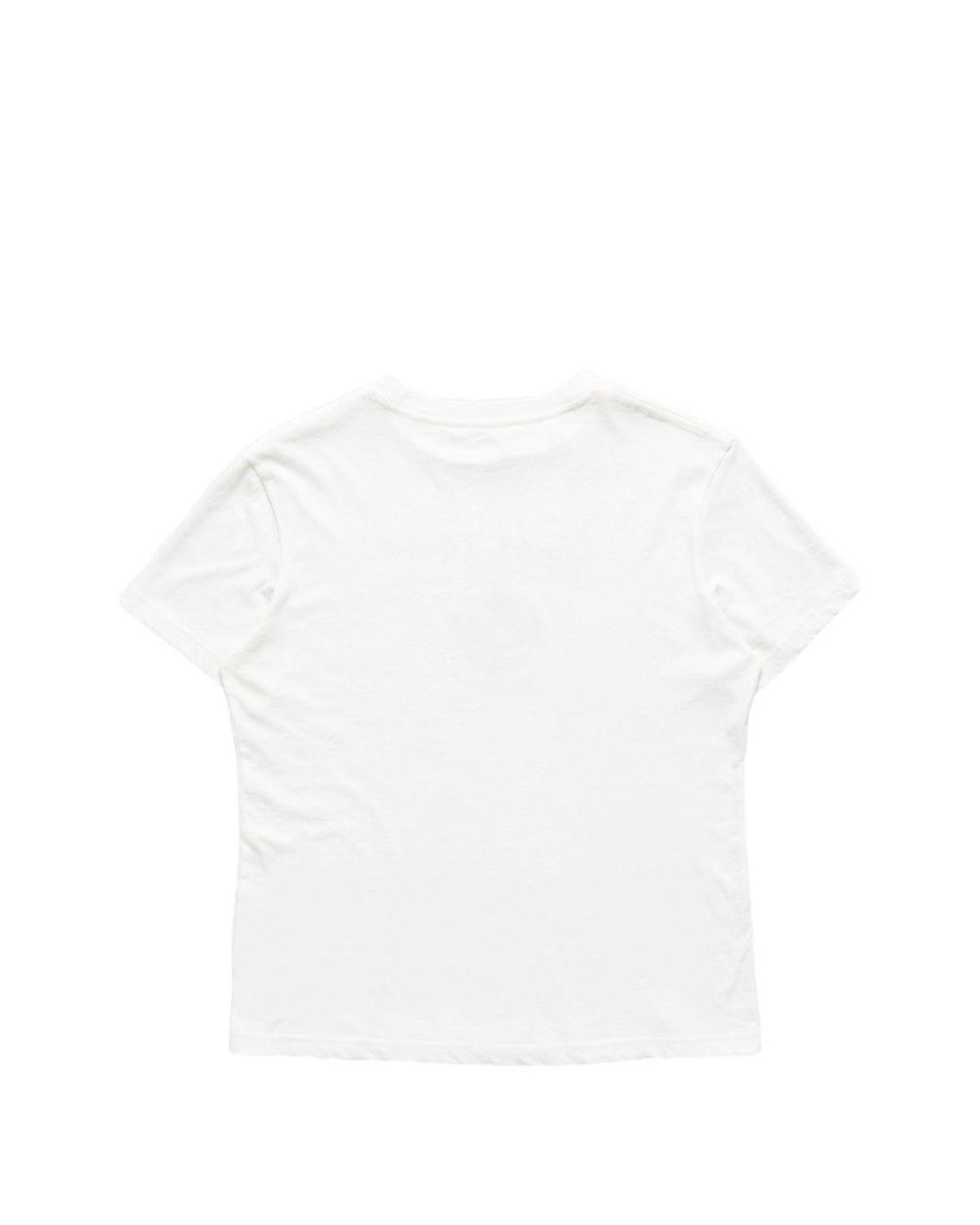 Acne White Graphic Jersey T-Shirt
