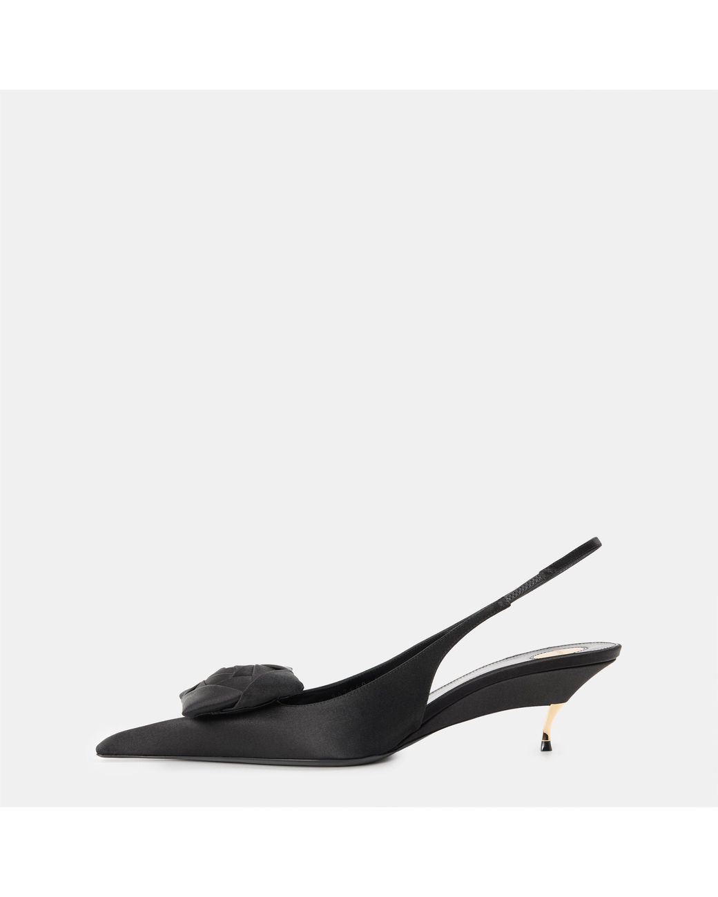 Saint Laurent Black Dakota Slingbacks