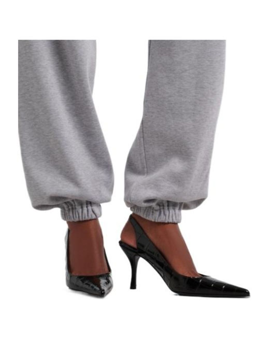 Magda Butrym Gray Cotton-Blend Jersey Sweatpants