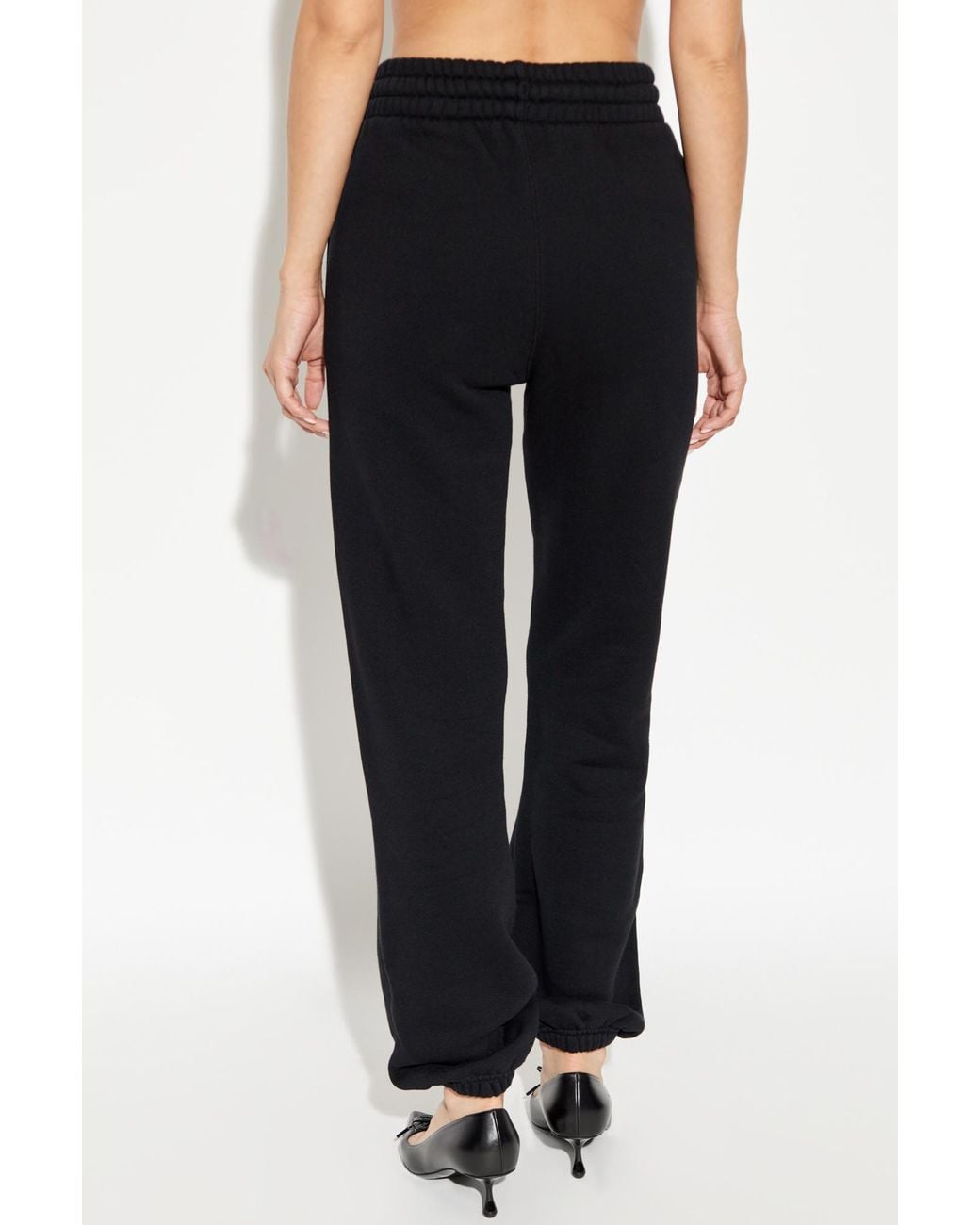 Off-White c/o Virgil Abloh Black Logo Embroidered Straight Leg Pants
