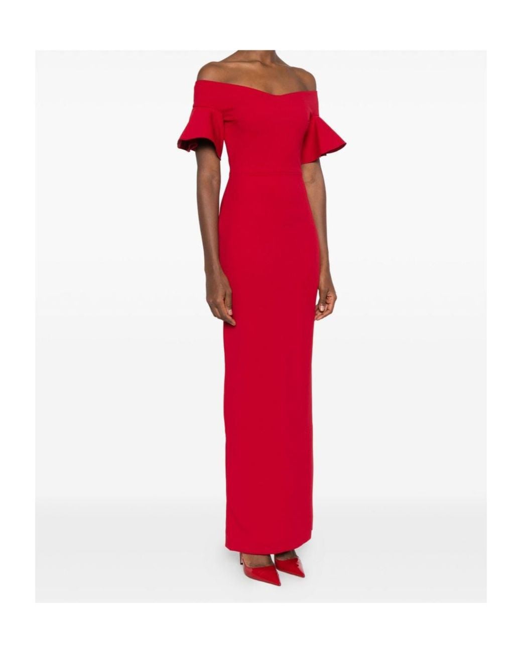 Solace London Red Cielo Maxi Dress