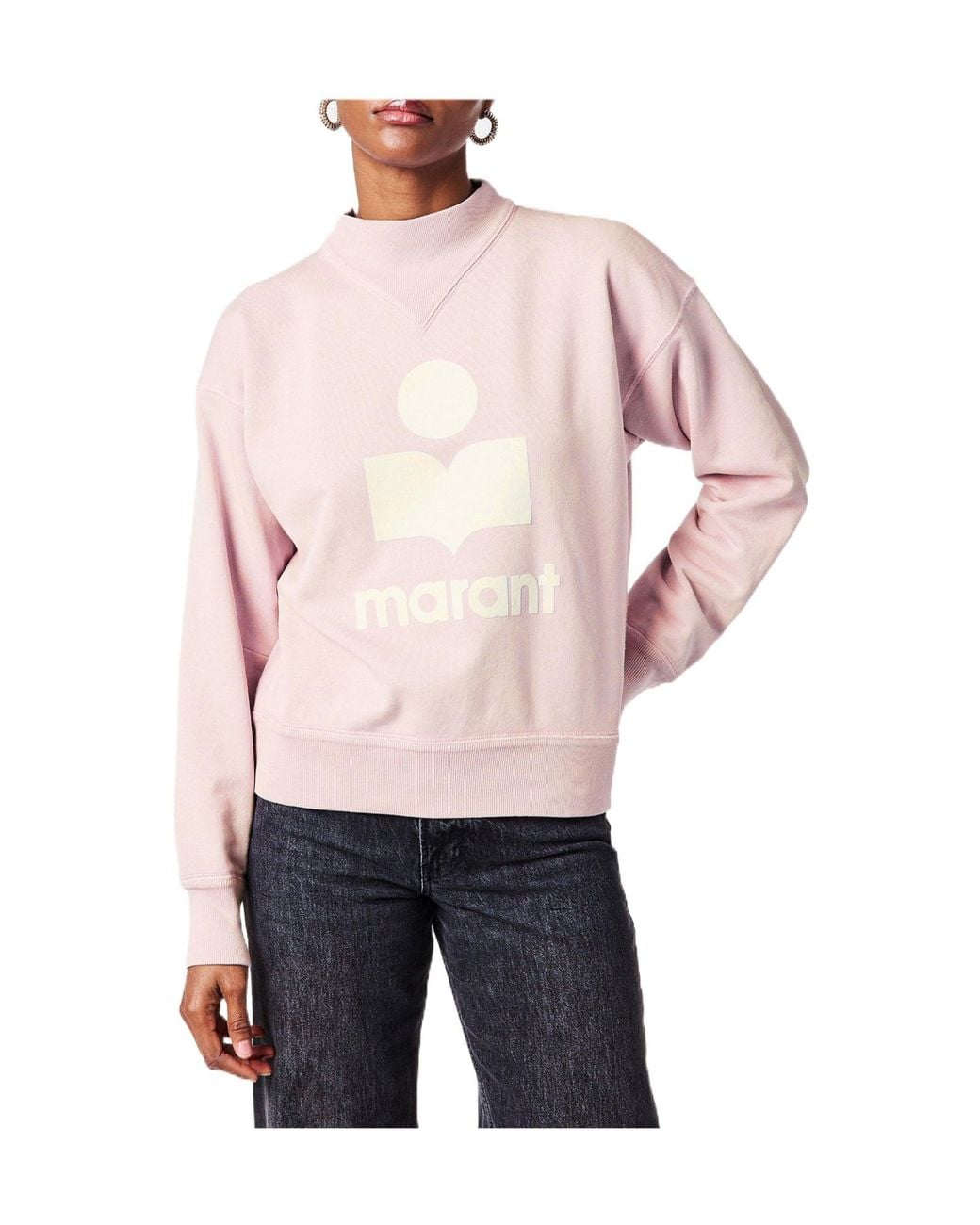 Isabel Marant Pink Cotton-Blend Sweatshirt