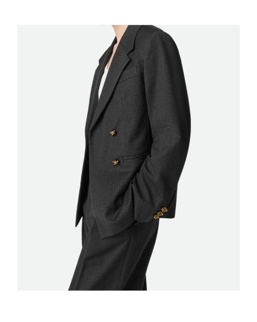 Bottega Veneta Black Compact Twill Jacket
