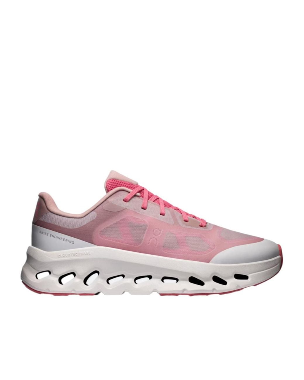 On Shoes Pink Cushioned Low Top Sneakers
