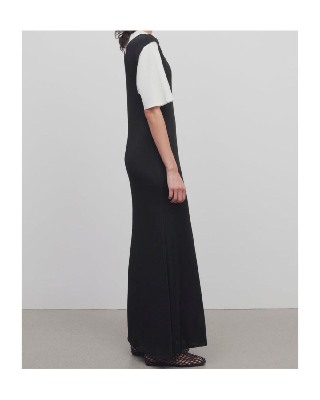 The Row Black Agla Sleeveless Maxi Dress