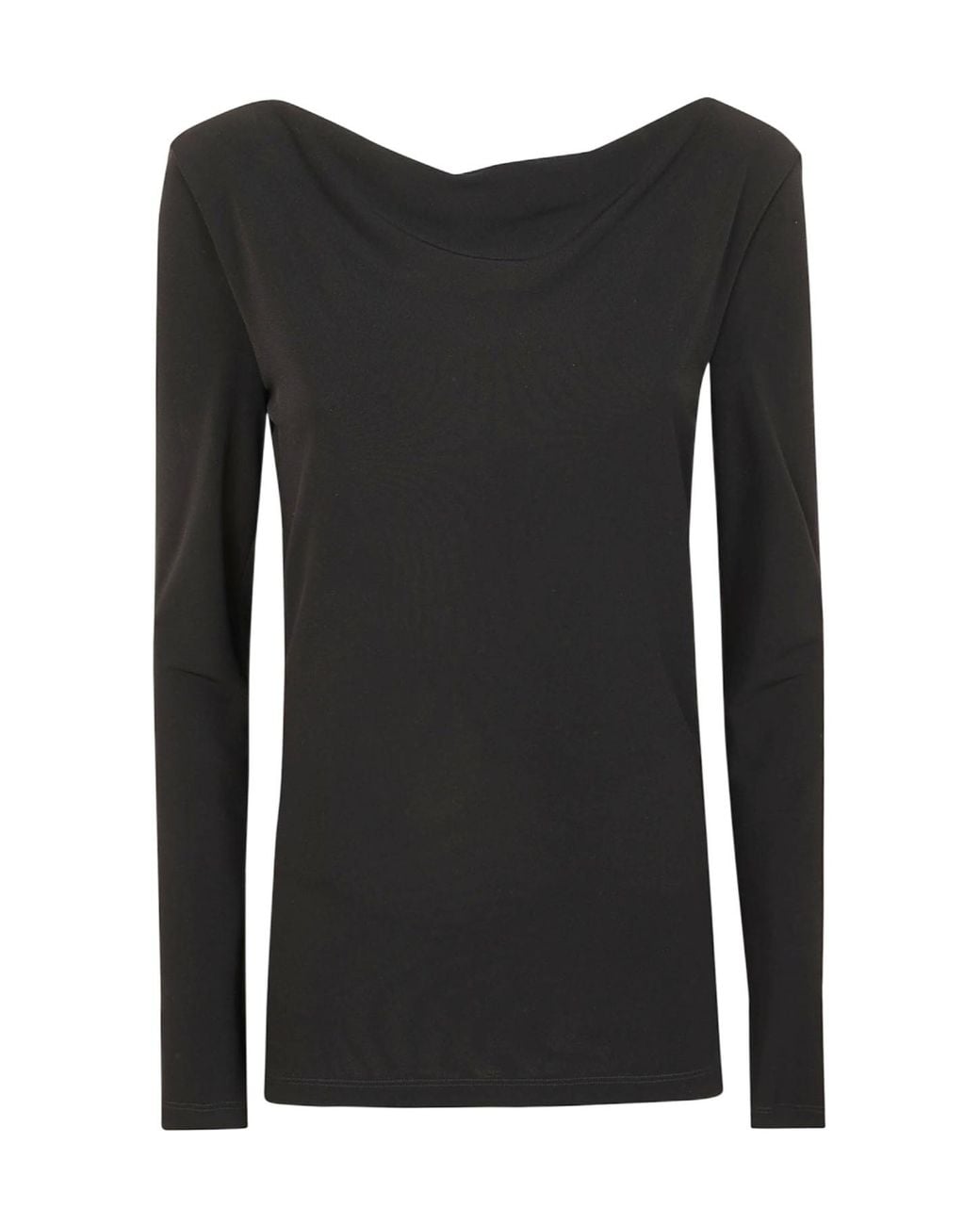 Alberta Ferretti Black Long-Sleeve T-Shirt
