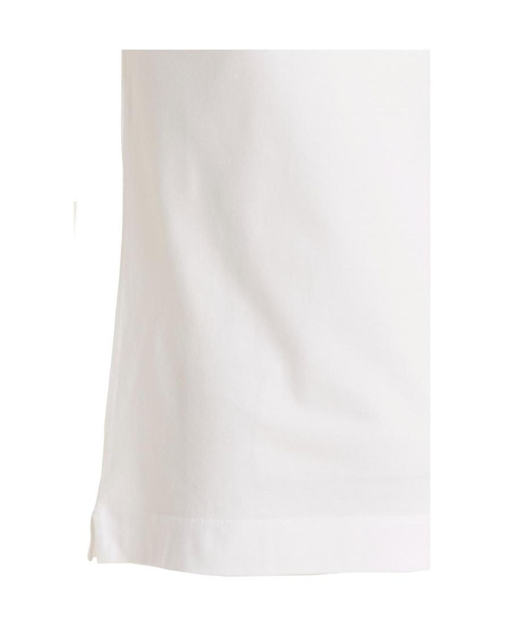 Zegna White Logo-Embroidered Short-Sleeved Polo Shirt for men