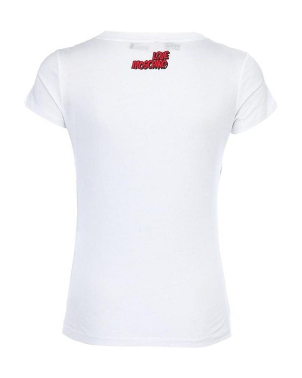 Moschino White Printed T-Shirt