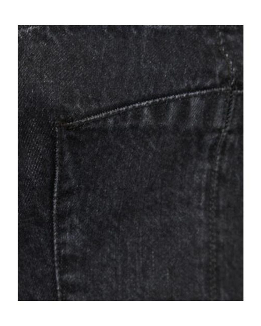 Stella McCartney Black Washed Denim Cropped Bustier Top