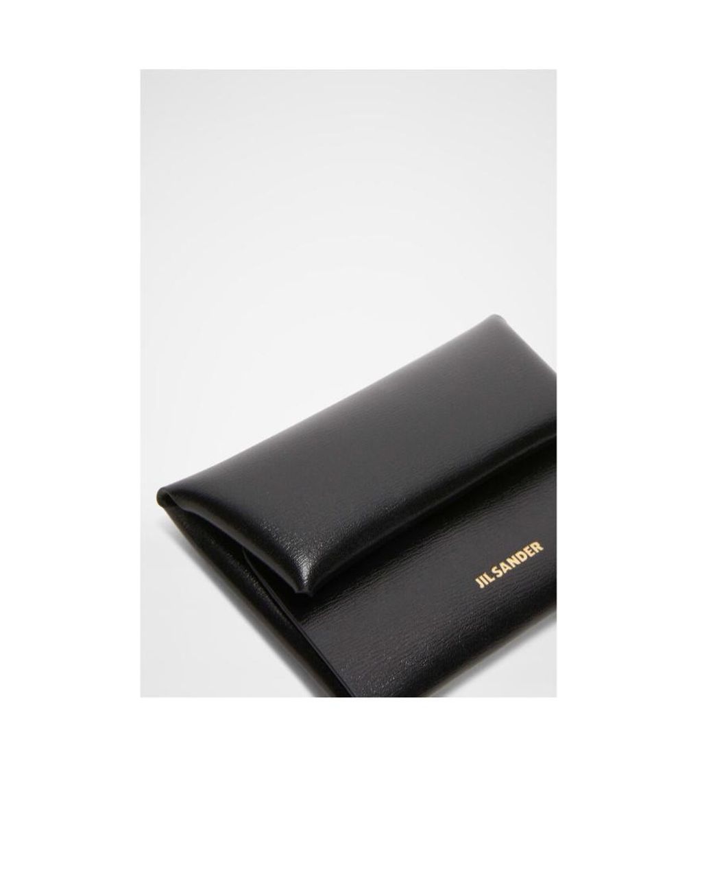 Jil Sander Black Logo Printed Envelope Card Holder