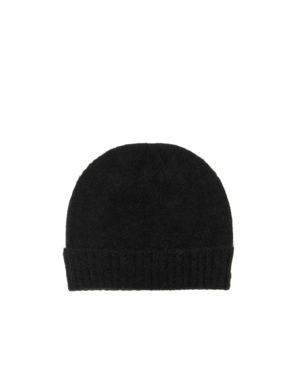 Vivienne Westwood Black Fluffy Logo-Patch Beanie