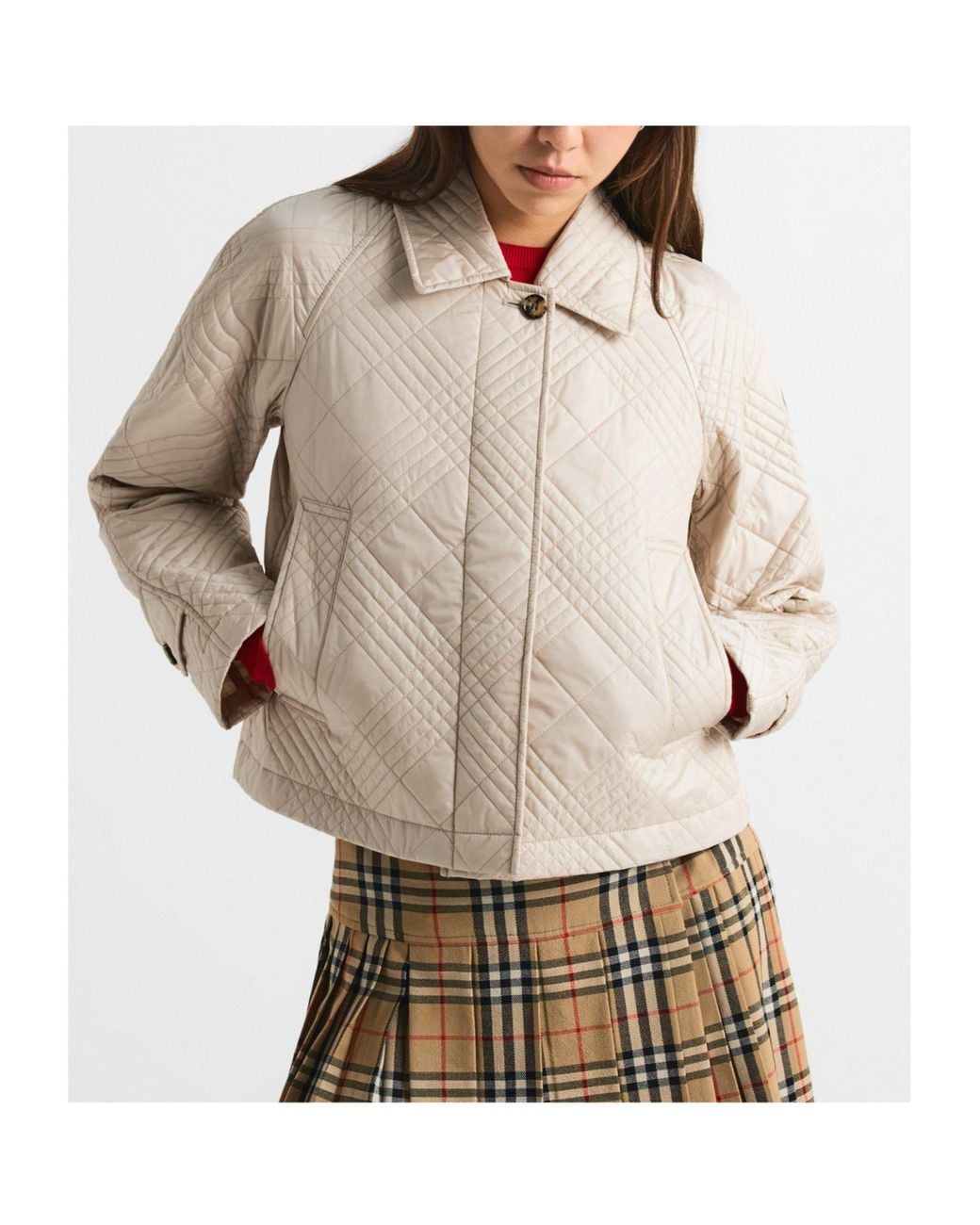 Burberry Natural Solid Color Jacket