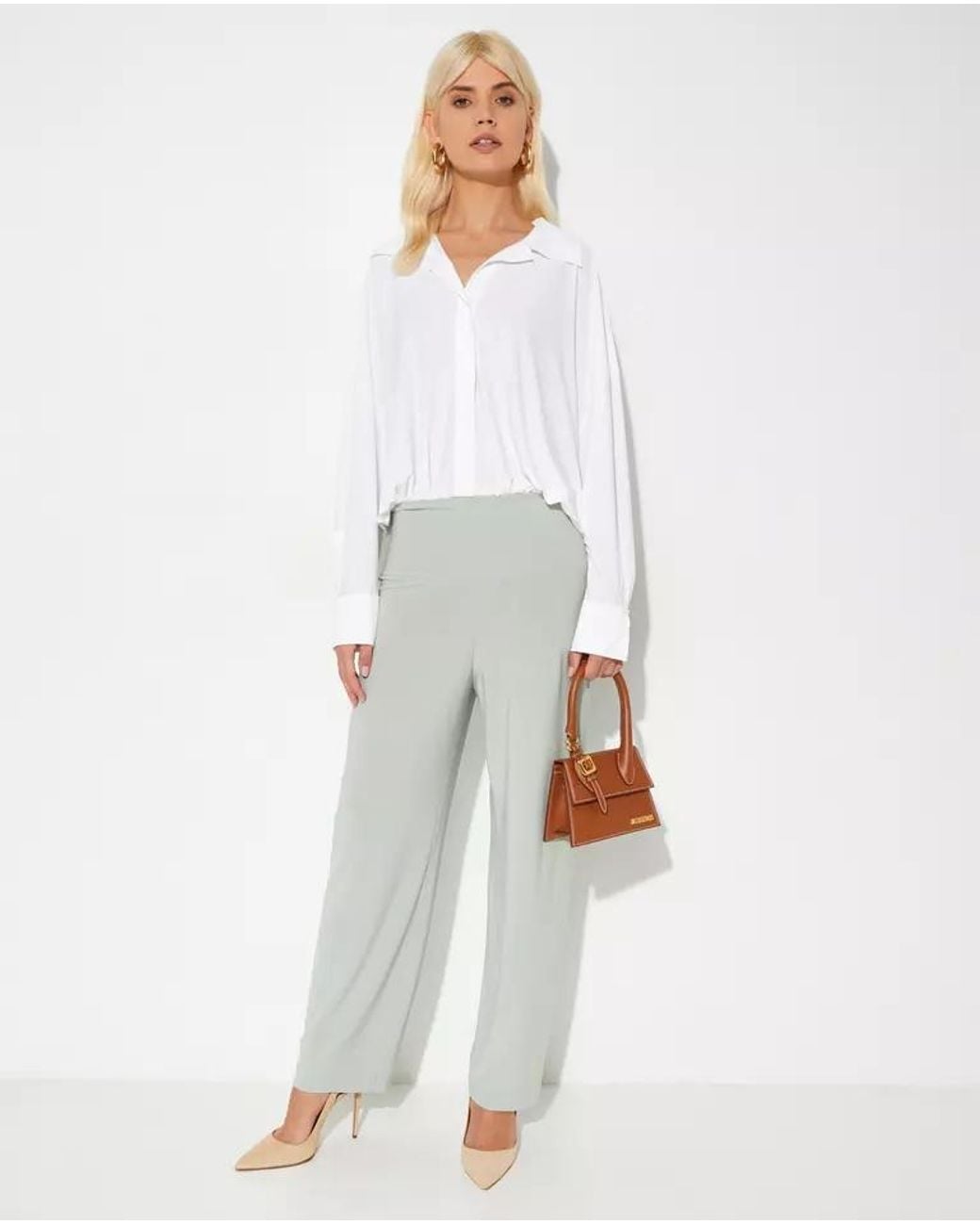 Norma Kamali White Long-Sleeved Jumpsuit