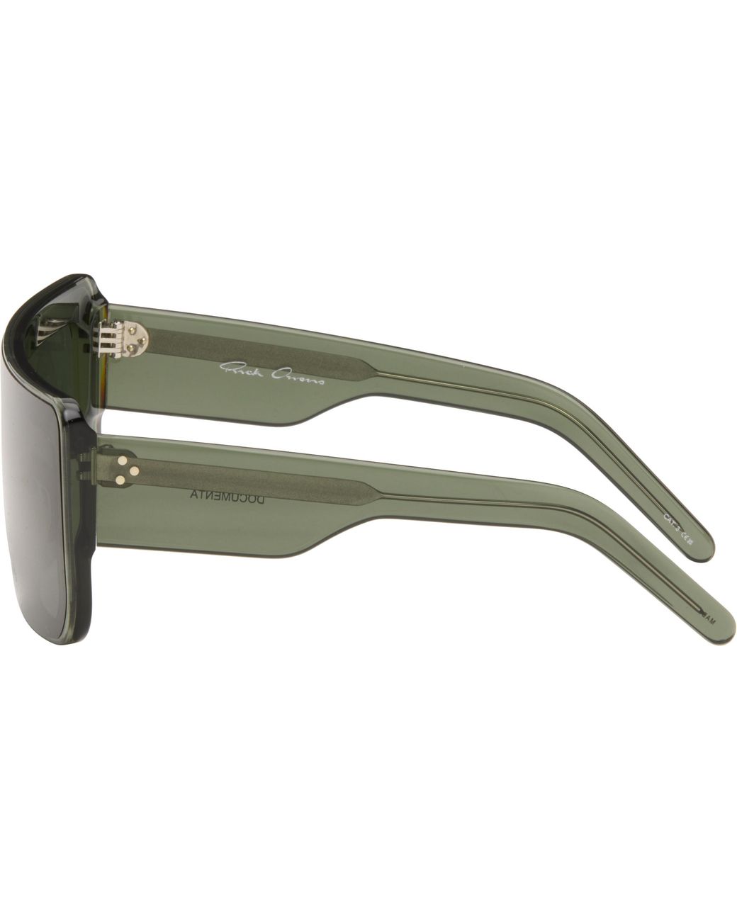 Rick Owens Green Concordians Documenta Sunglasses for men