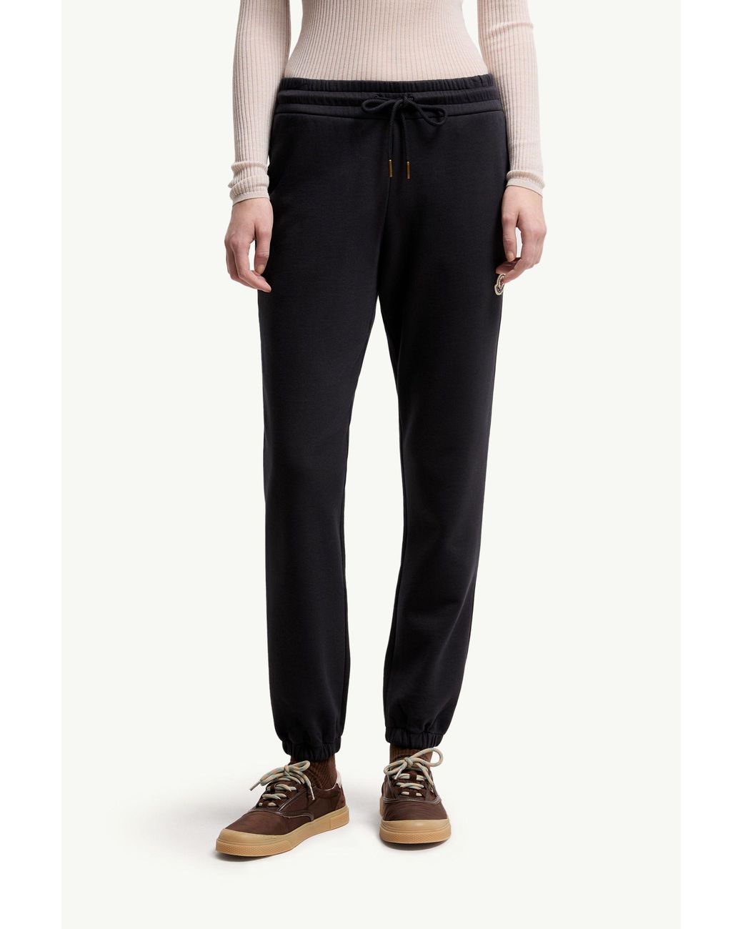 Moncler Black Logo Patch Track Pants