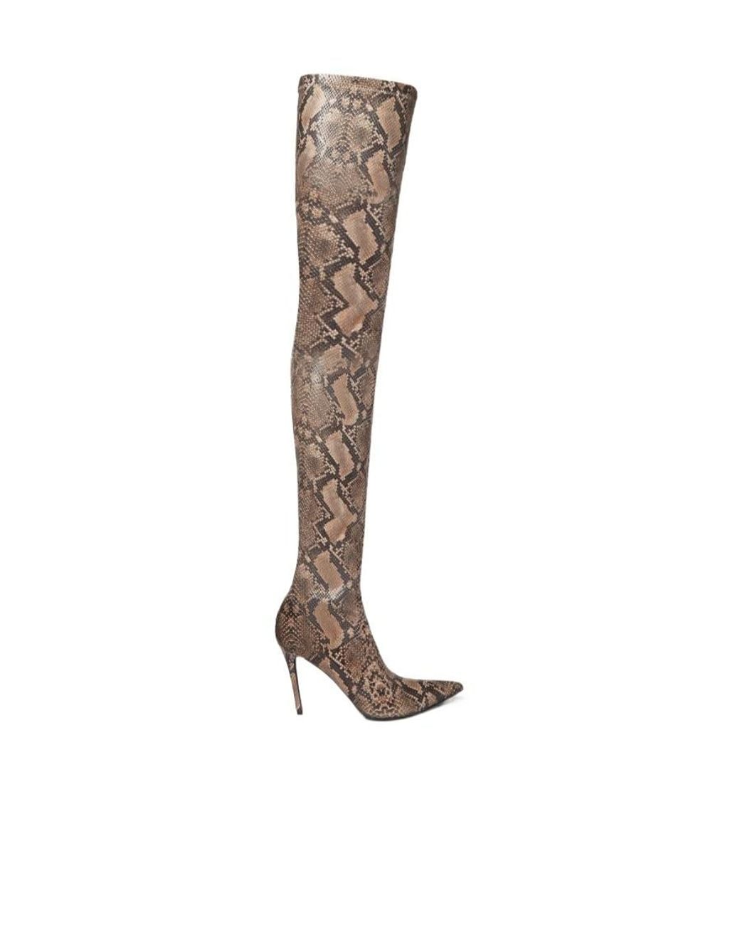 Stella McCartney White Pointed Toe Thigh-Length Boots