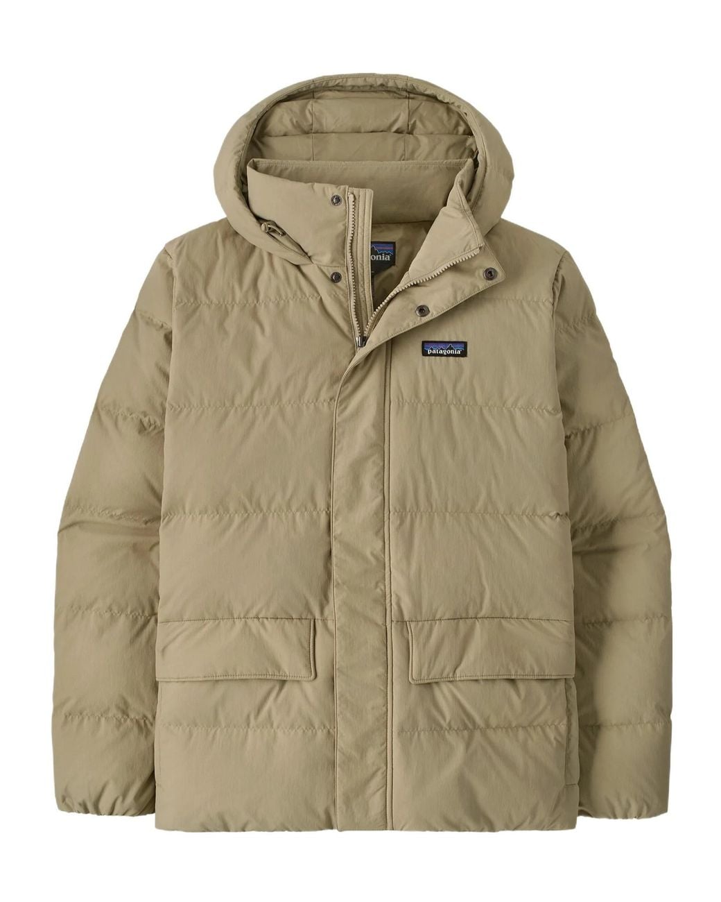 Patagonia Green Quilted Hooded Jacket for men