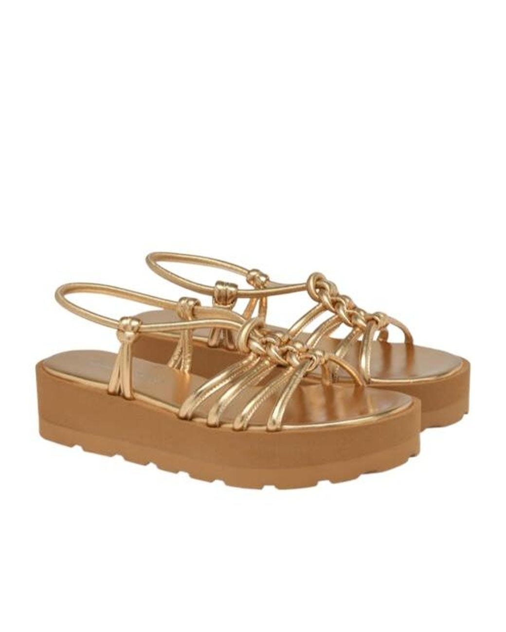 Gianvito Rossi Brown Hebe Slingback Strap Sandals