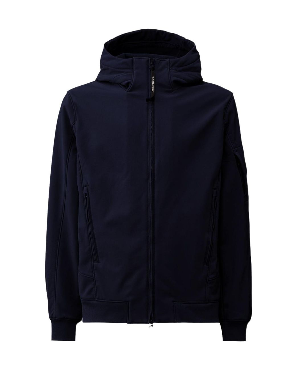 C P Company Blue Shell-R Lens Detailed Hooded Jacket for men