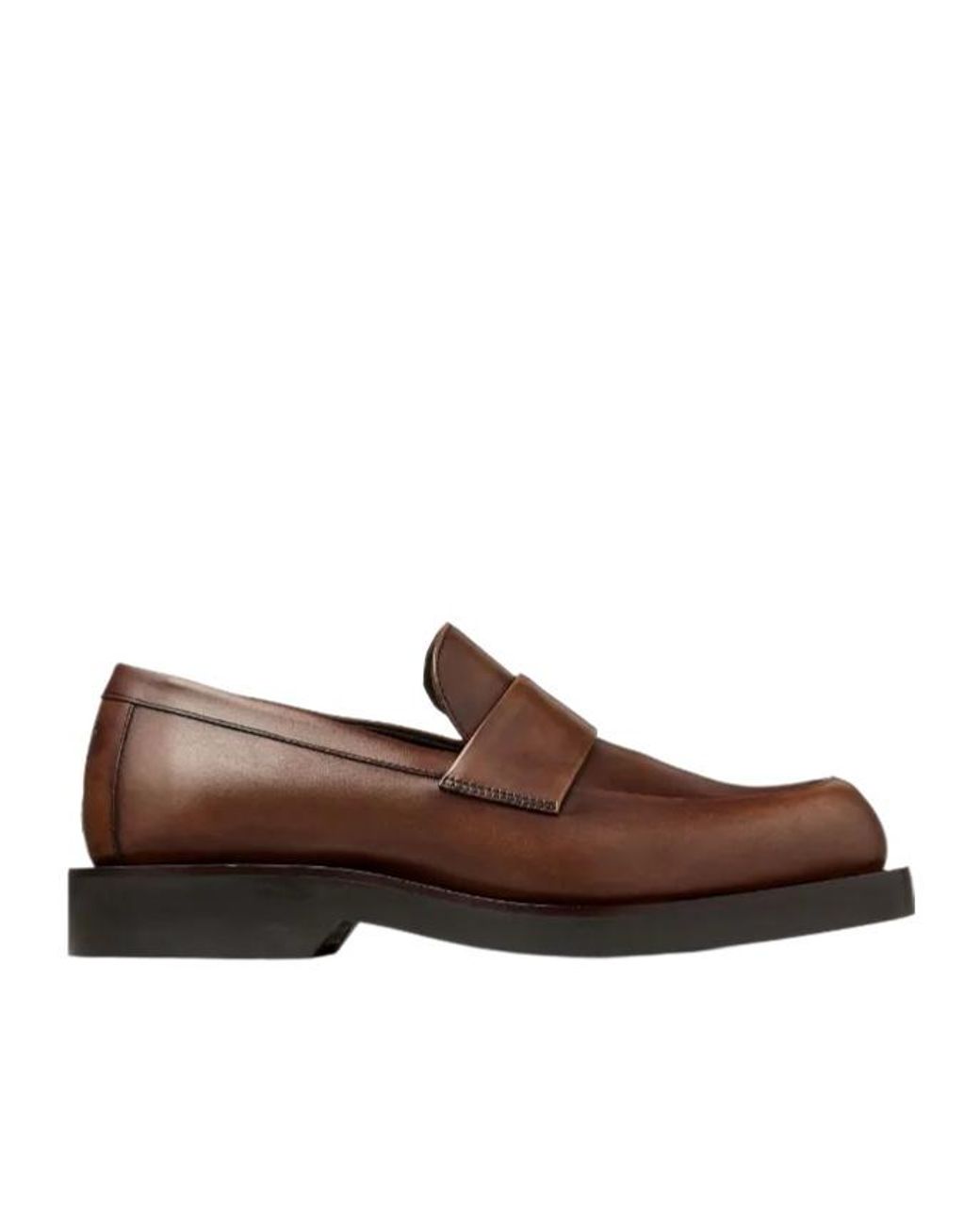 Jimmy Choo Brown Buff Leather Loafers for men