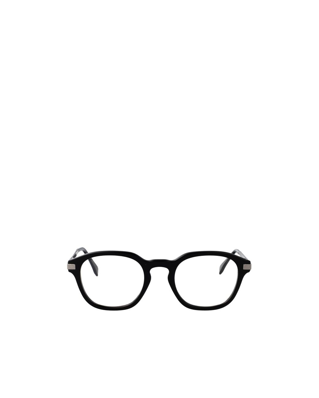 Fendi White Eyewear Oval Frame Glasses for men