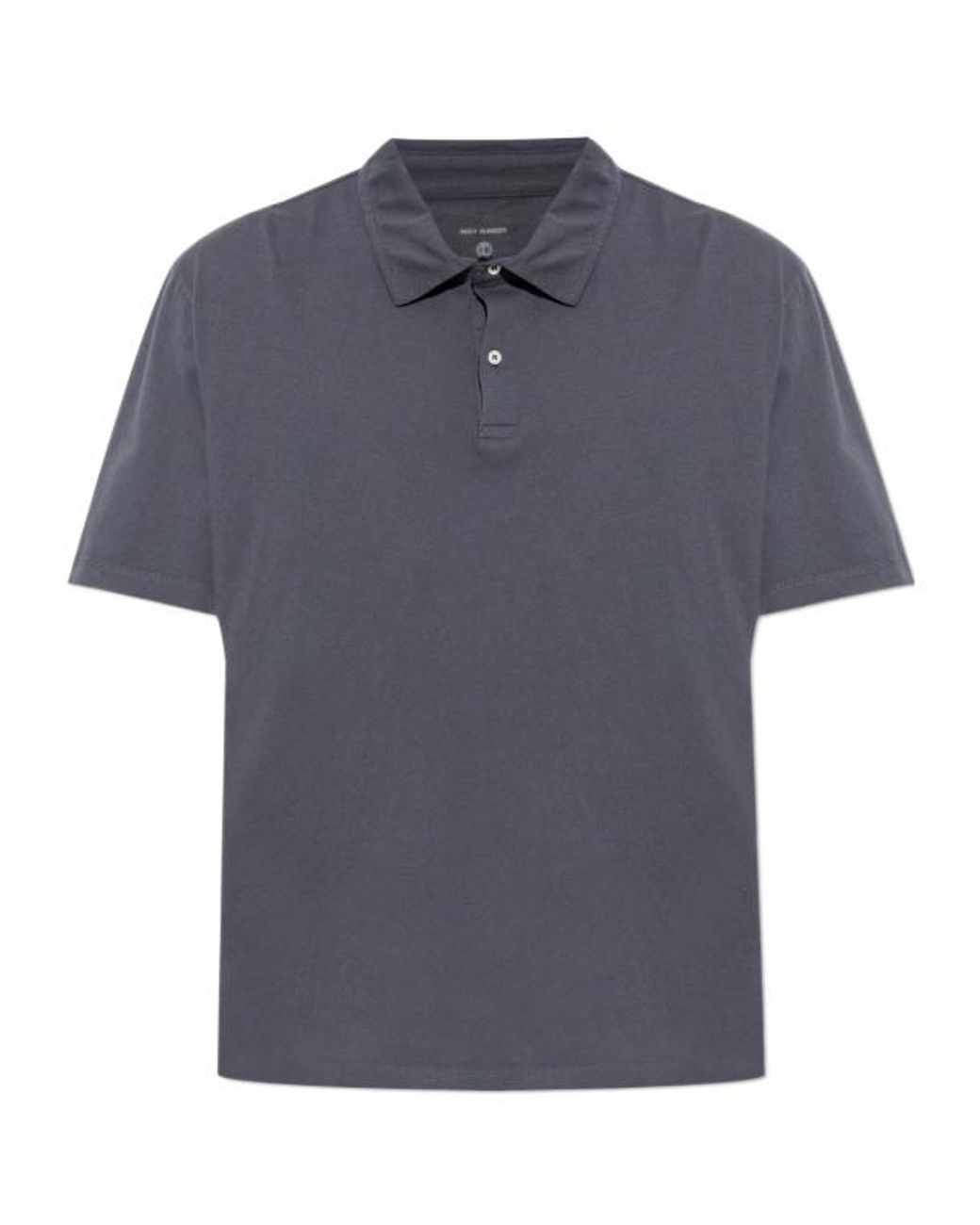 Officine Generale Blue Officine Générale Bruno Classic Polo Shirts for men