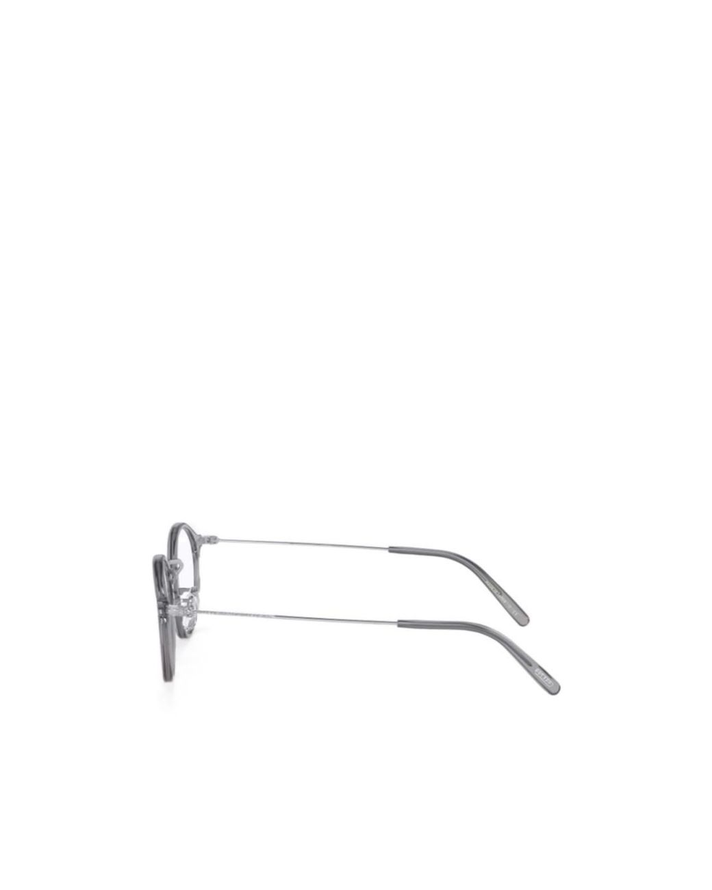 Oliver Peoples White Round Frame Plain Mirror for men