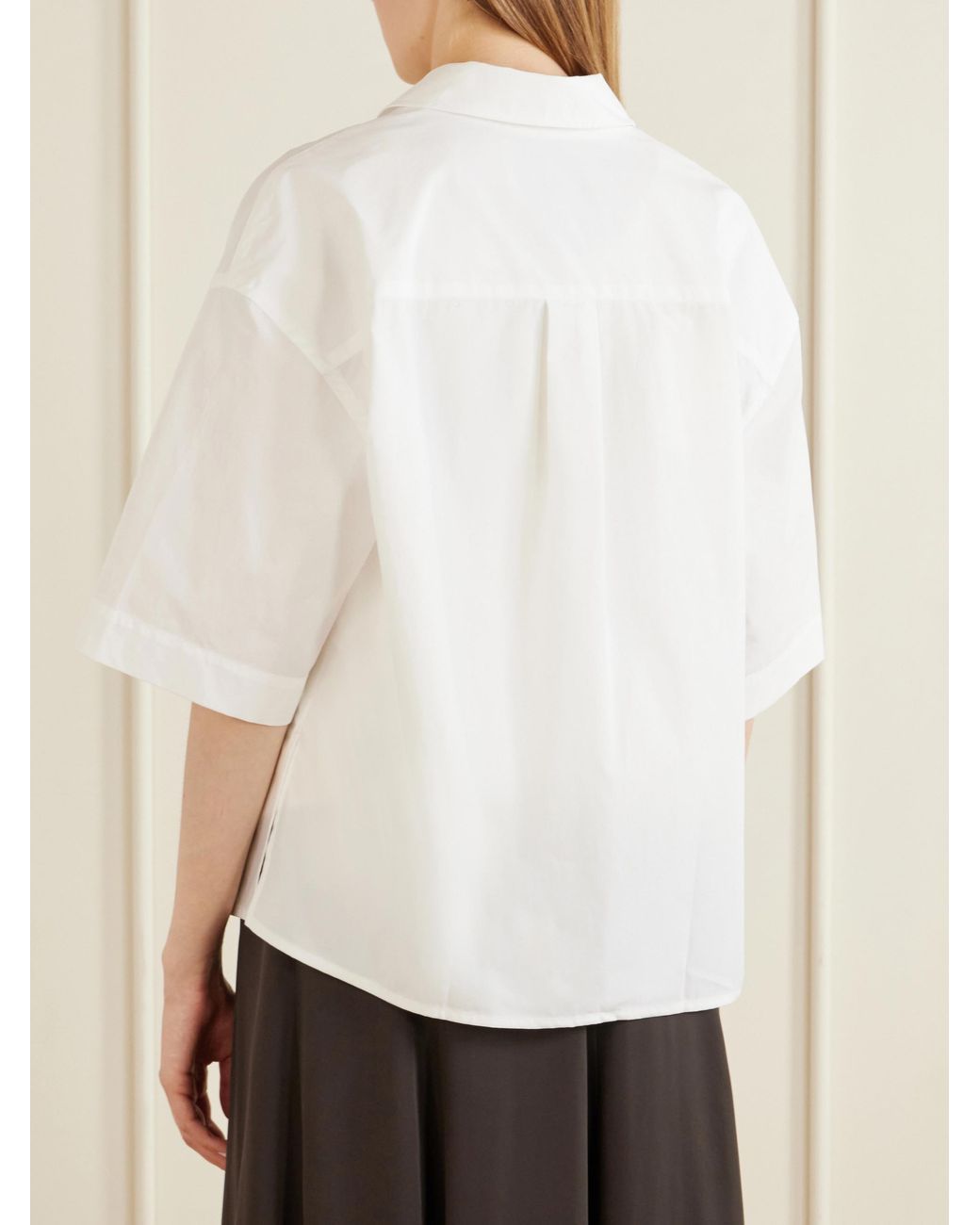 Studio Nicholson White Cotton-Poplin Shirt
