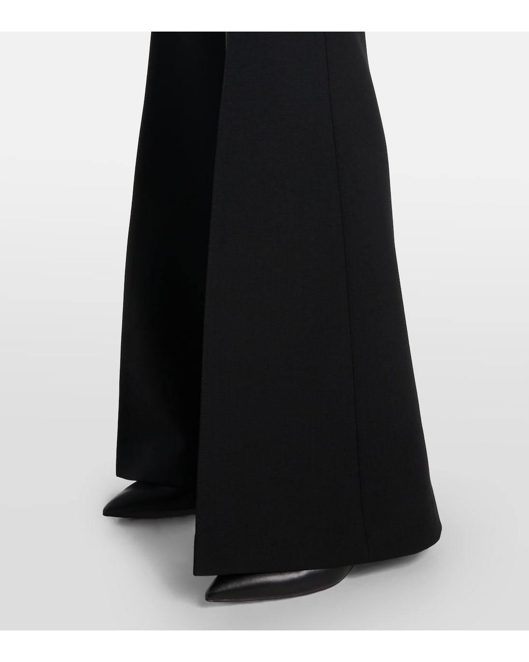 Gabriela Hearst Black Rhein Wool Flared Pants
