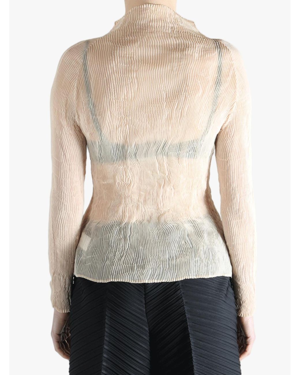 Issey Miyake Multicolor Chiffon Twist 1 Shirt