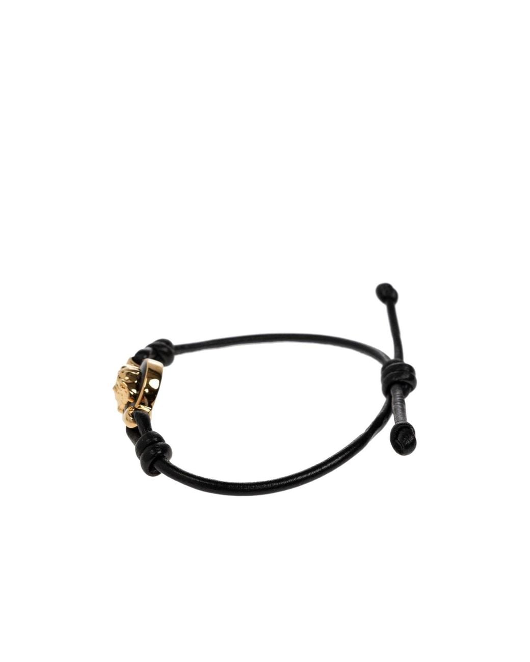 Versace White Medusa Cord Bracelet for men