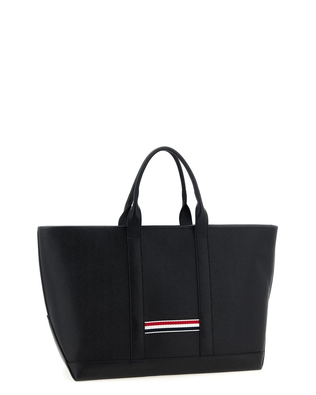 Thom Browne Black Medium Tool Tote Bag for men
