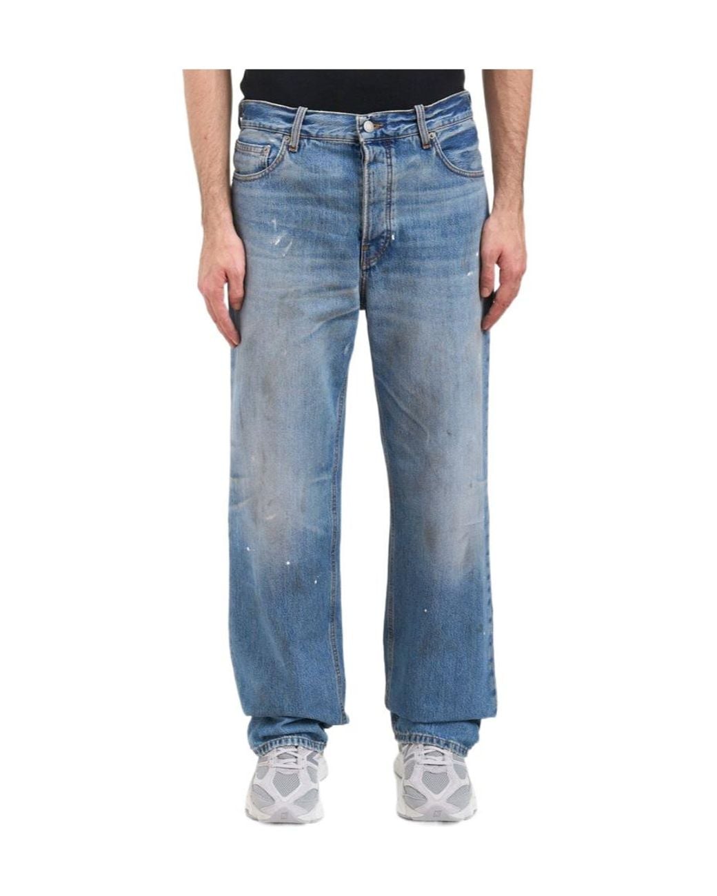 Haikure Blue Logo Jeans for men