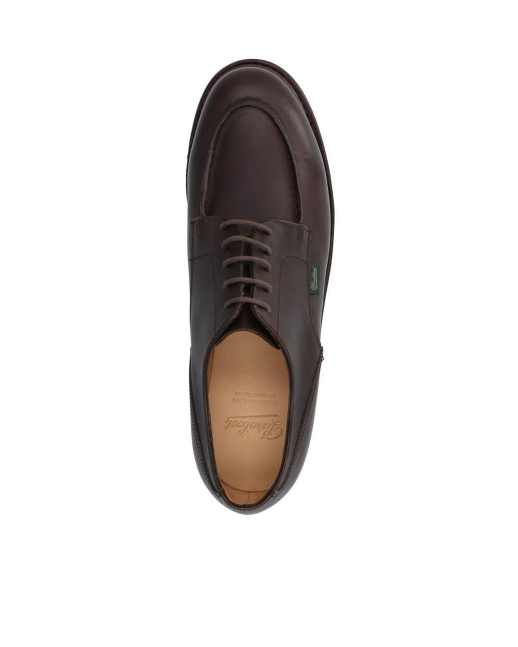 Paraboot Brown Round-Toe Business Shoes for men