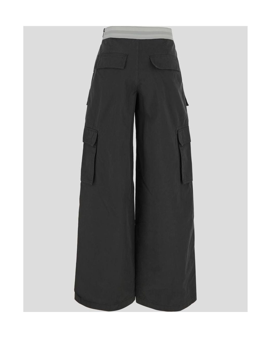 Alexander Wang Black Wide-Leg Cargo Pants