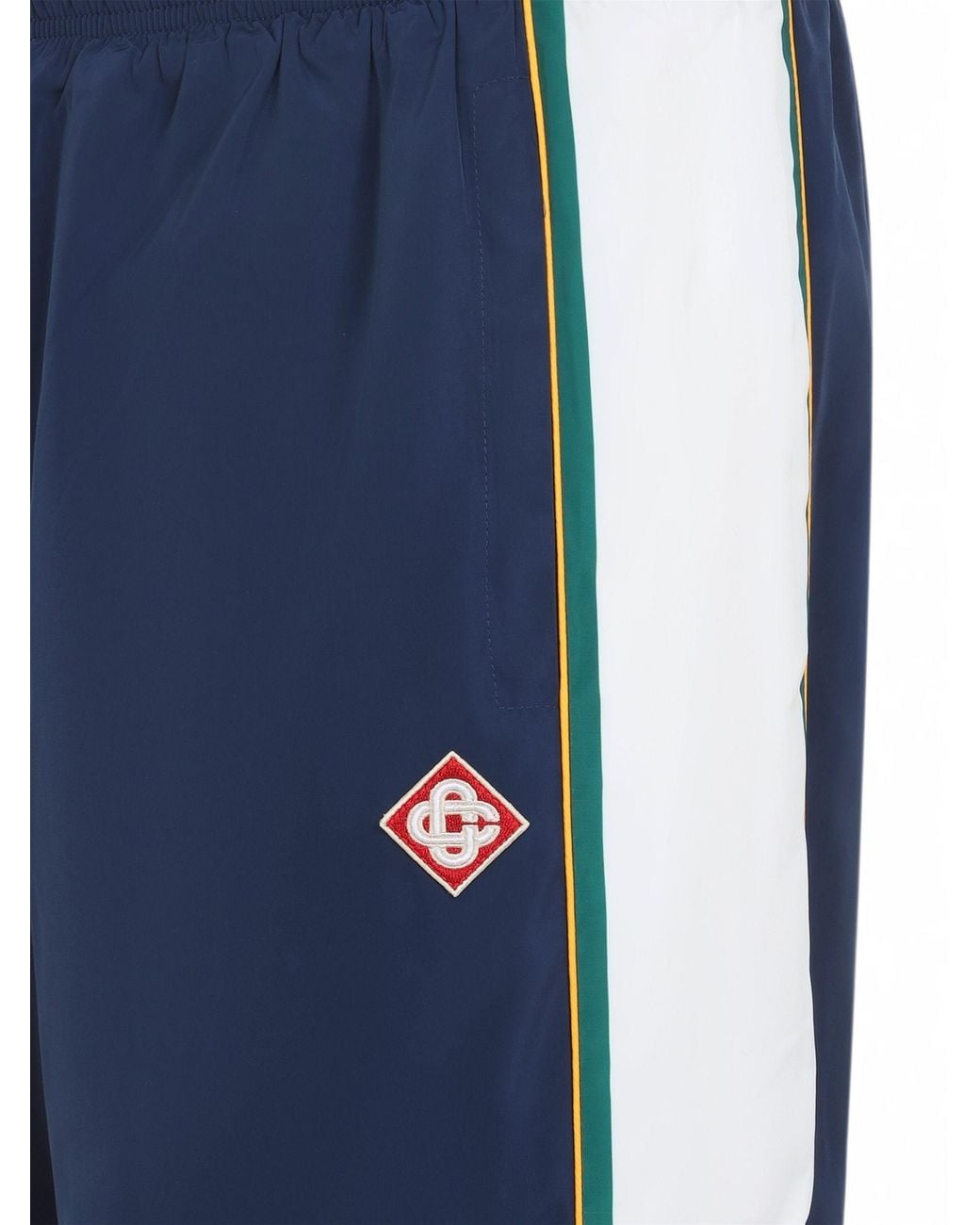 Casablanca Blue Logo-Patch Side-Stripe Track Pants for men
