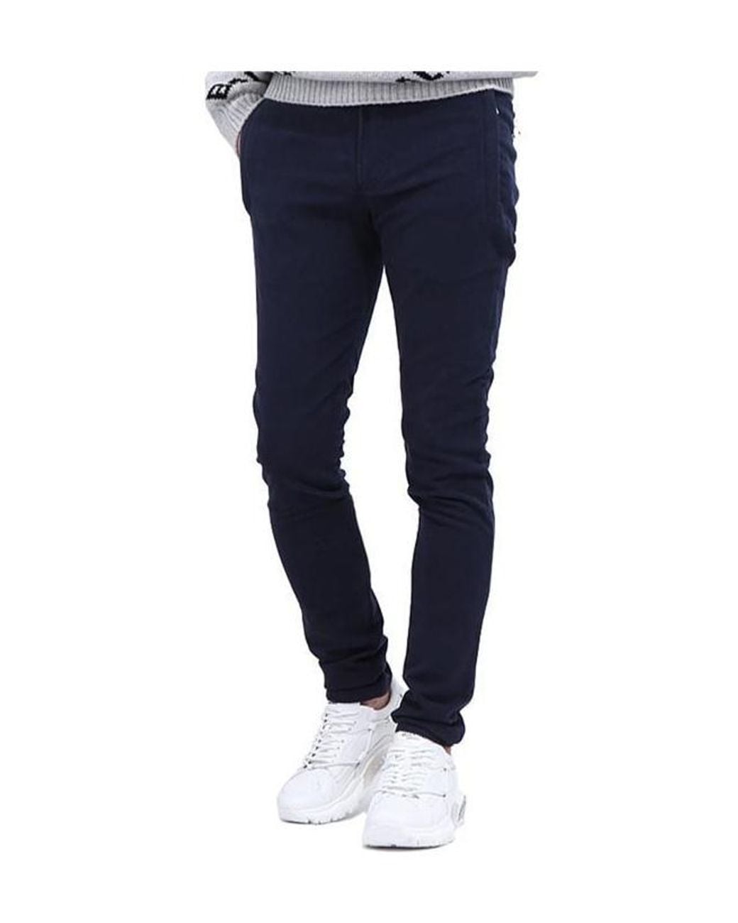 Balmain Blue Belt Loops Jeans for men