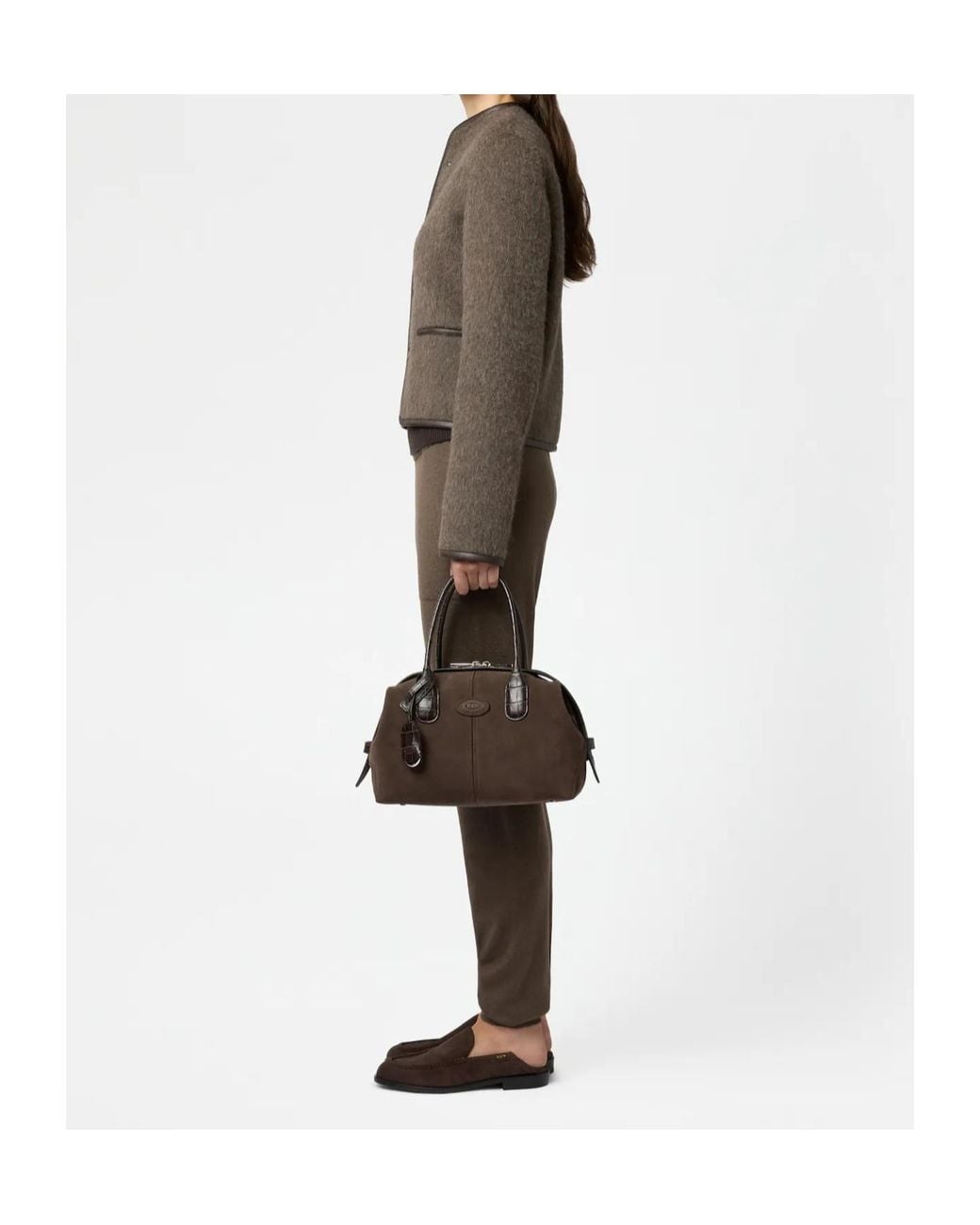 Tod's Brown Di Bag Bowling Bag