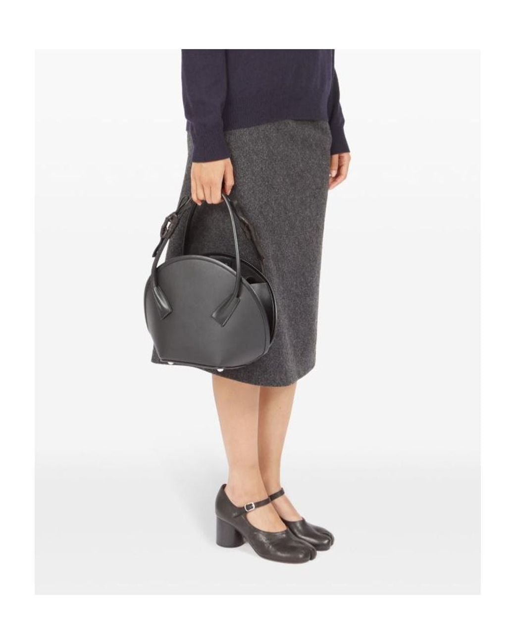 Maison Margiela Black Fortune Stitched Small Tote Bag for men